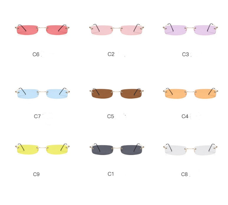 Rimless sunglasses