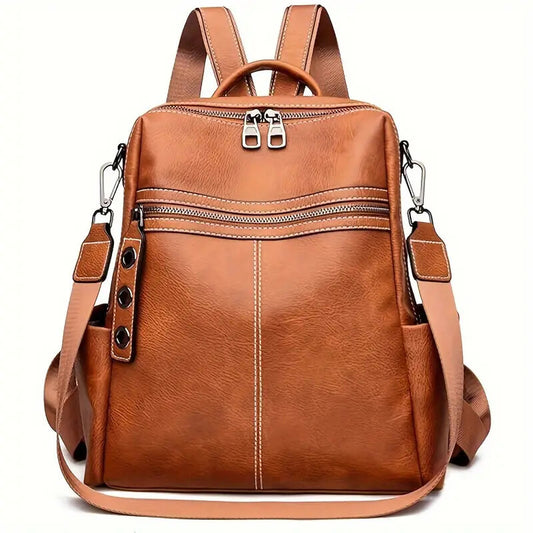 Purse For Women Fashion Faux Leather Convertible Shoulder Handbag Travel Bag Satchel Rucksack Ladies Bag