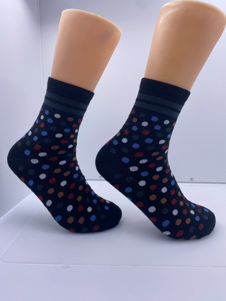 10 Pairs Of Unisex Colored Polka Dot Socks