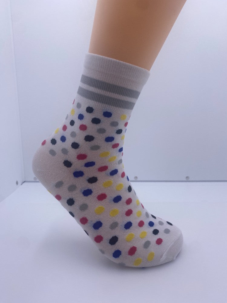 10 Pairs Of Unisex Colored Polka Dot Socks